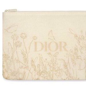 DIOR Beauty Makeup Bag Pouch Floral Flat Medium Authentic Luxury Gift